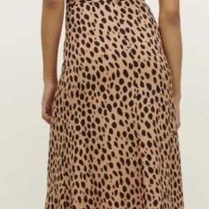 Reformation Animal Print Midi Skirt, New With Tags